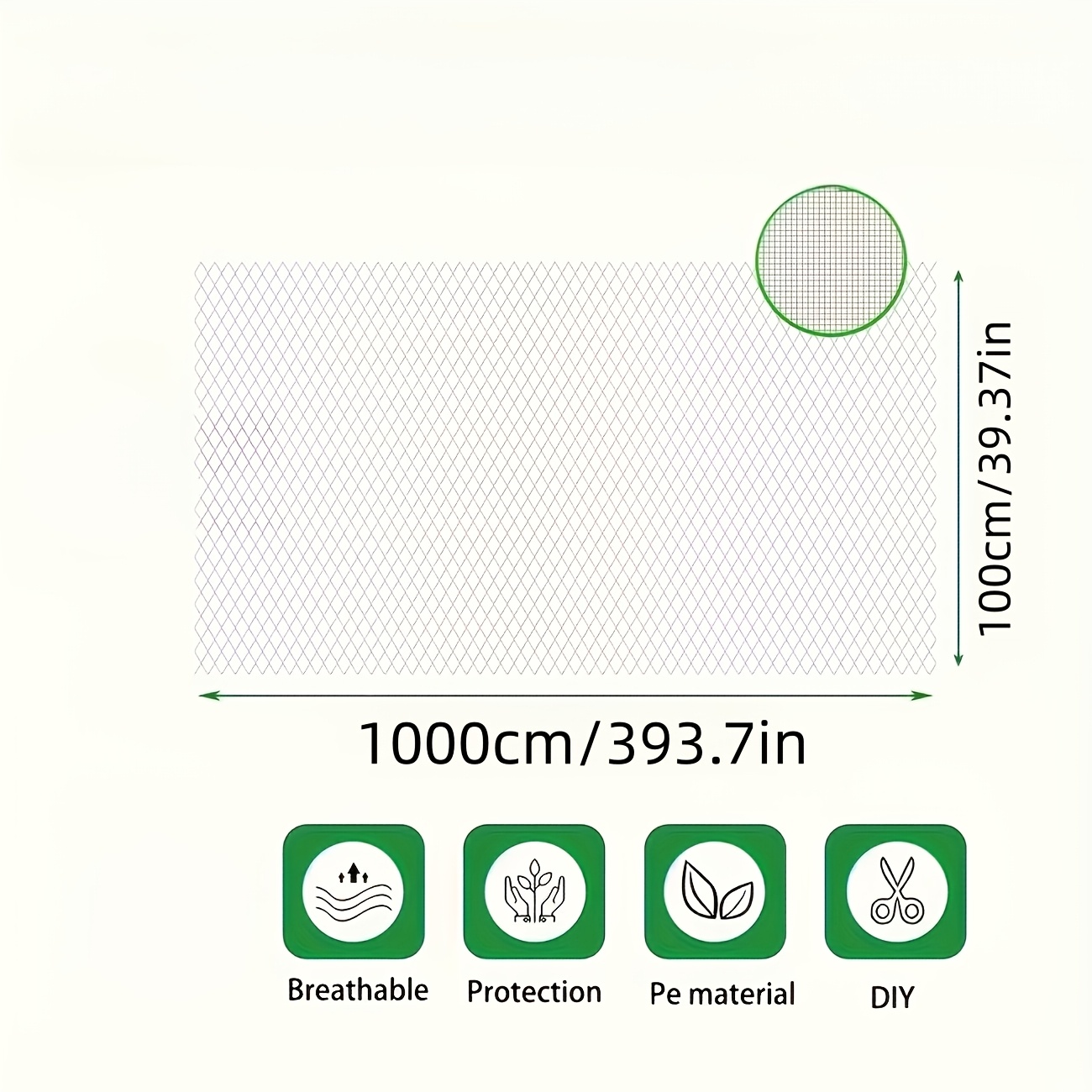 TEMU Tessuto a rete sacro per decorazioni di sfondo per matrimoni interni/esterni, 100cm/39.37in x 1000cm/393.7in, per celebrazioni festive, feste di