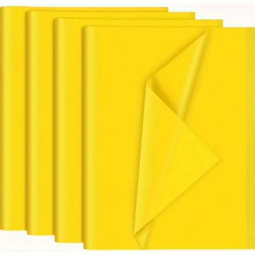 120 sheets yellow tissue paper 14 x 20 inches wrapping tissue paper bulk yellow wrap paper sheets for gift bags packaging floral filler birthday baby shower sunflower decor