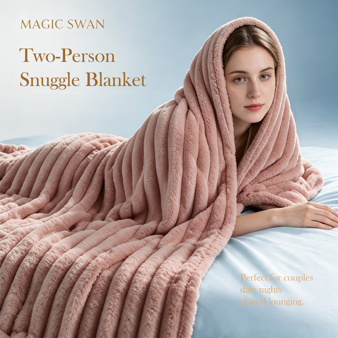 TEMU Coperta Super Morbida in Pelliccia di , , Perfetta per , per , Letto, Viaggi, Ufficio, Lavabile in Lavatrice, Elegante Regalo per la Casa, San,