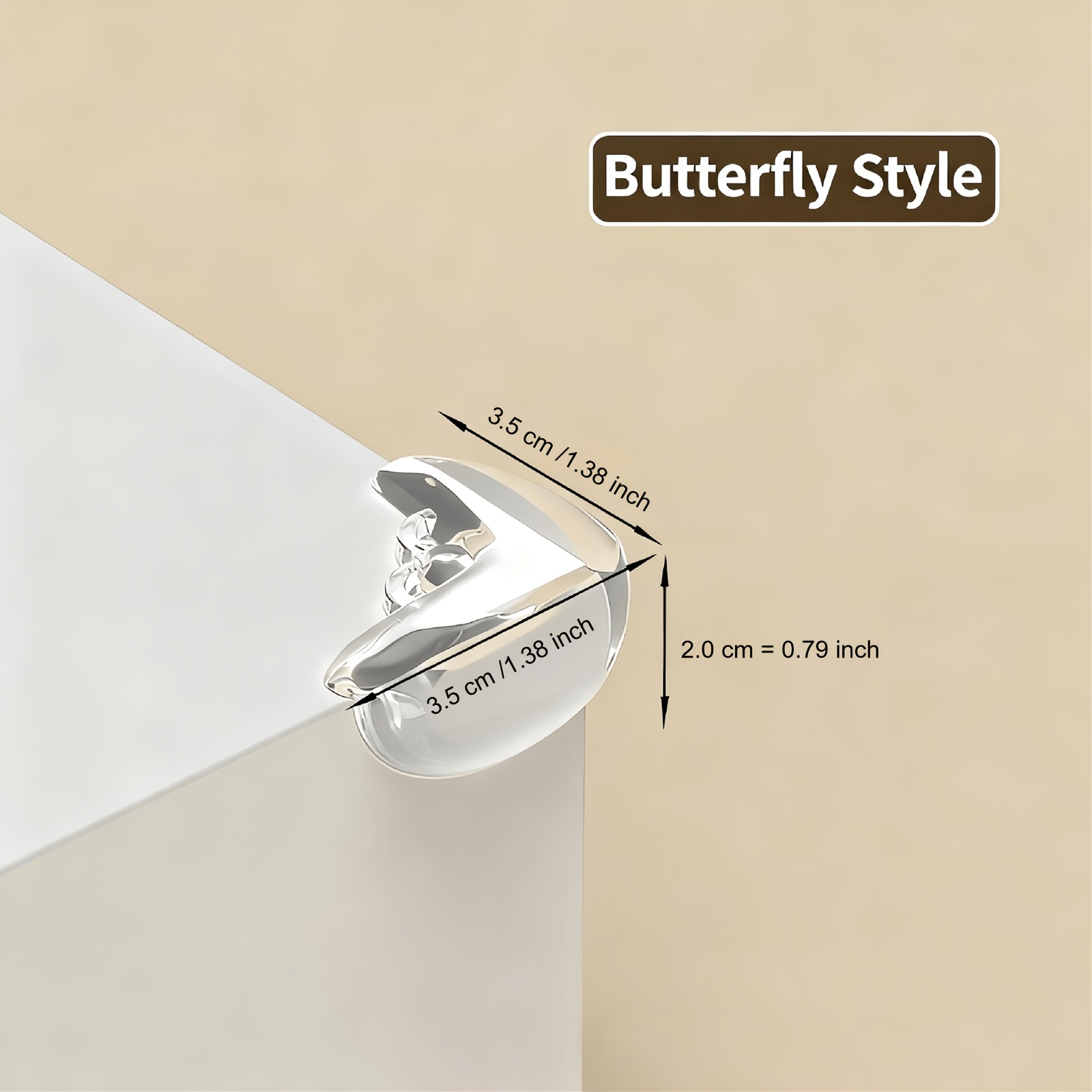 8pcs Butterfly-Shaped Corner Protectors for Baby Safety