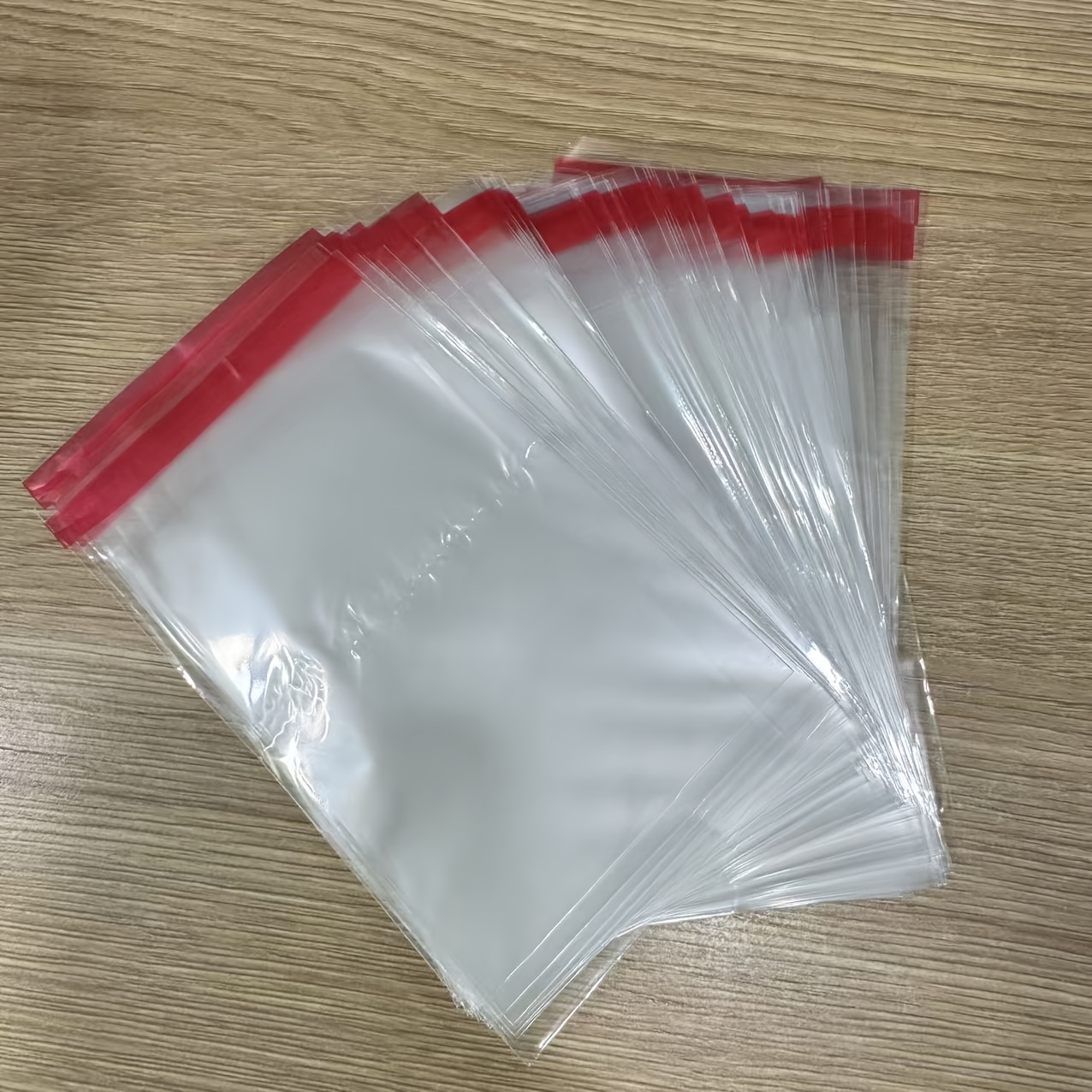 TEMU 200pcs Self-adhesive Gift Bags, Small Jewelry Packaging, Hairpin Card Storage Packaging Bags, Daily Necessities Packaging Bags