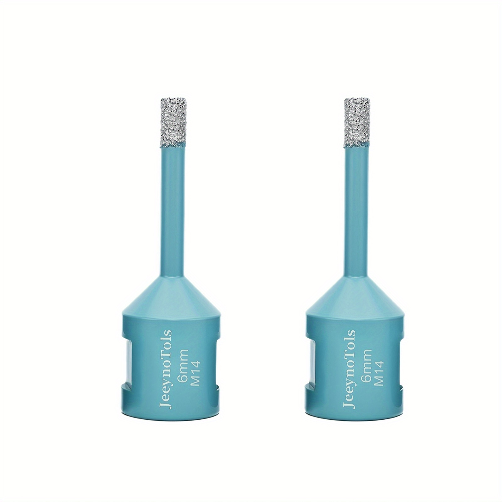 Image of 2pcs 6mm Diamond Core Drill Bits, 6mm With M14 Thread Tile Cutter Dry Drilling For Porcelain Ceramic Tile Granite Vacuum Brazed Diamond Drill Bit, Diamond Drill Bit, Tile Drill Bits, Diamond Tile Bit