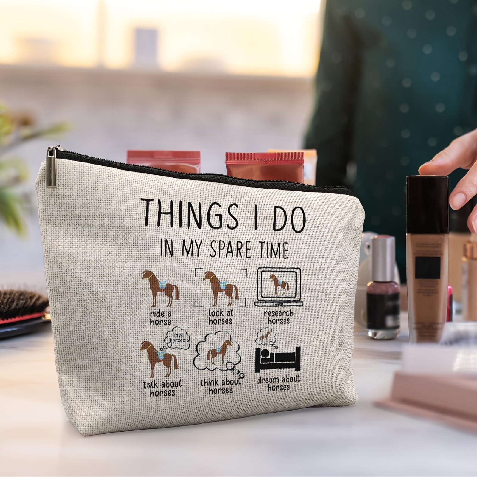 Bolsa De Maquillaje Para Conejillo De Indias Jxgzso, Regalo | Meses Sin
