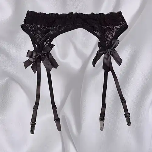 women's lace sheer garter belt with cute bow, adjustable close-fitting lingerie for wedding garters | High-quality & Affordable | Temu women's lace sheer garter belt with cute bow, adjustable close-fitting lingerie for wedding garters | High-quality & Affordable | Temu
