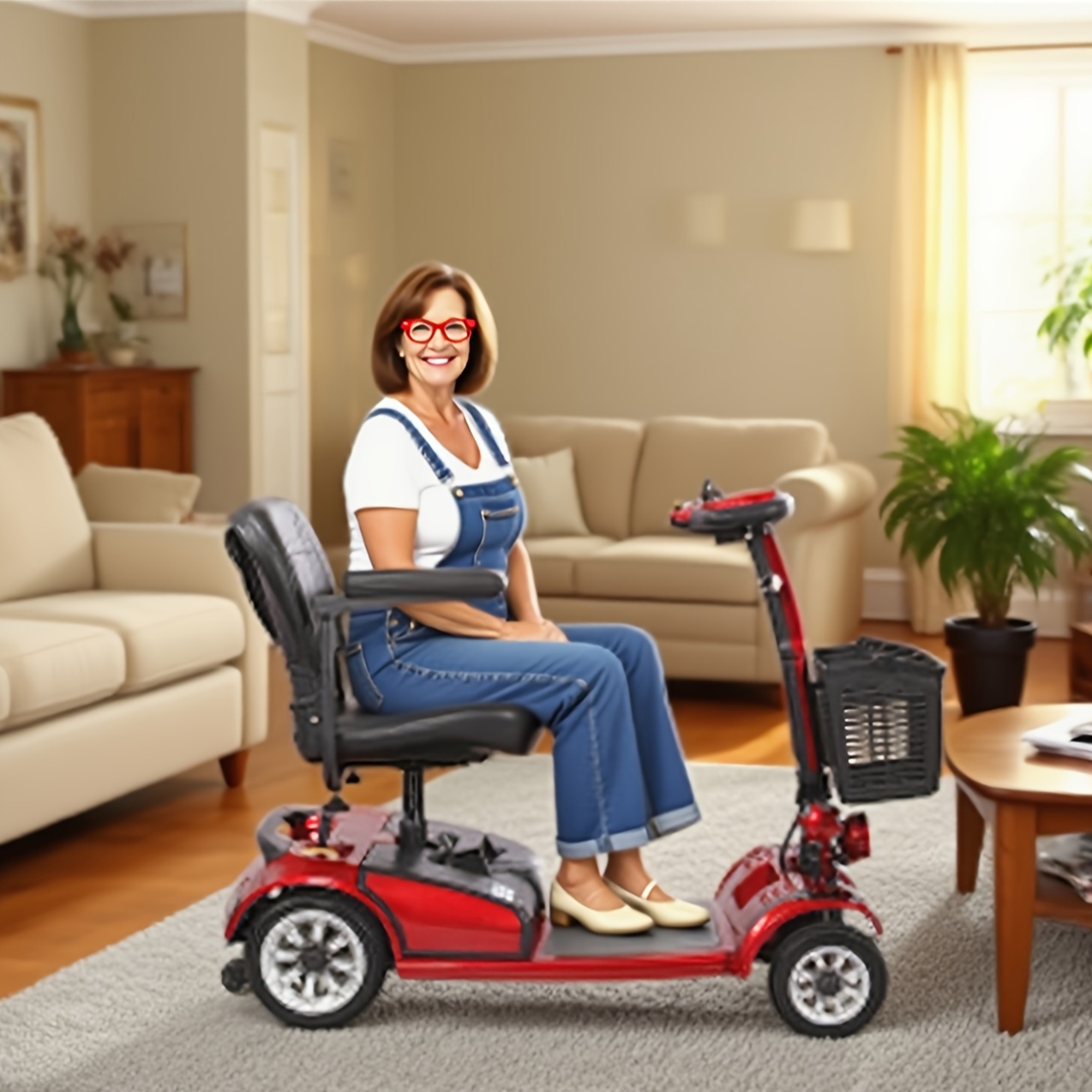 foldable four wheel mobility scooter for transporting adults and elderly electric scooter with removable battery 360 swivel seat front and back   lights tools free assemble 8 inch 9 inch solid tires electric mobility aid for senior gift Product details 1