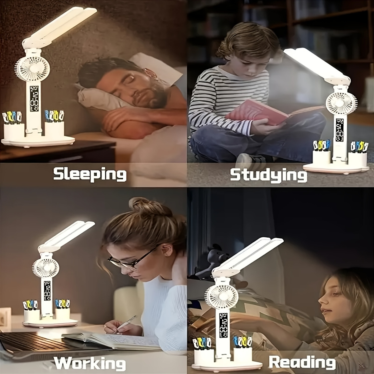 a simple and creative atmosphere   study eye protection usb lamp   lamp ambient decorative lamp led night light table lamp usb plug in use adjustable long   adjust brightness suitable for bedroom home office reading light bedside lighting   for christmas valentines day easter halloween as gifts Product details 3