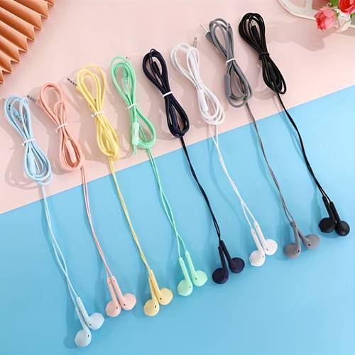 3 5mm in ear mobile hi fi headphones quality wired control with microphone high definition voice call headset