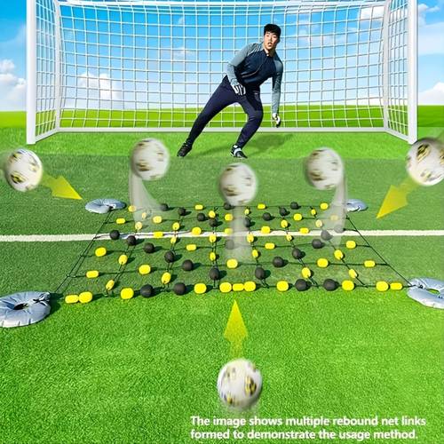 soccer goalkeeper training device single line deflector eva ground diversion boards for soccer training rebound chains reaction and agility training