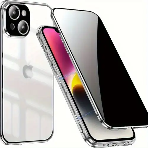 Cover Magnetica Alluminio Custodia Per Apple IPhone XR Vetro Temperato 9H - Foto 4