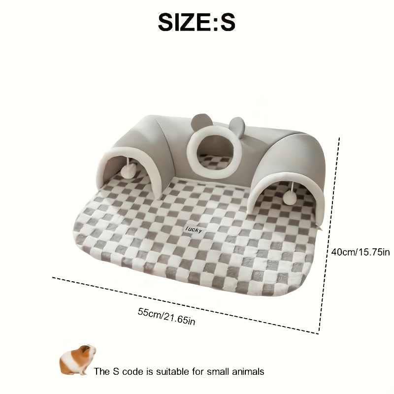 TEMU Tunnel pour chat, lit pour animaux de compagnie, et dormir ensemble