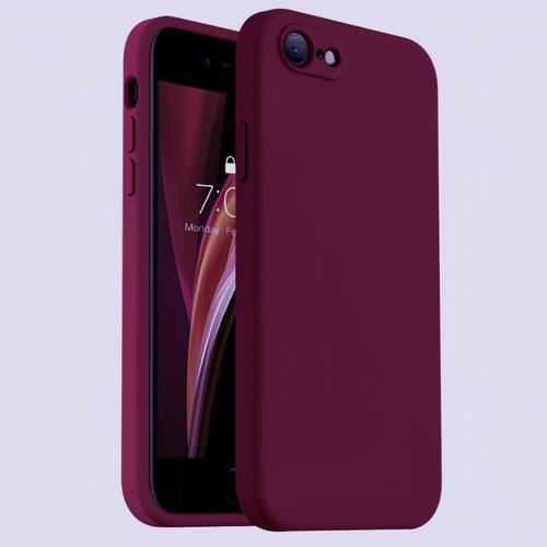 phone case fashion solid colour shockproof protective tpu phone case for iphone se2022 se2020 8 16e with no fingerprint fine smooth soft anti scratch microfiber lining protective cover