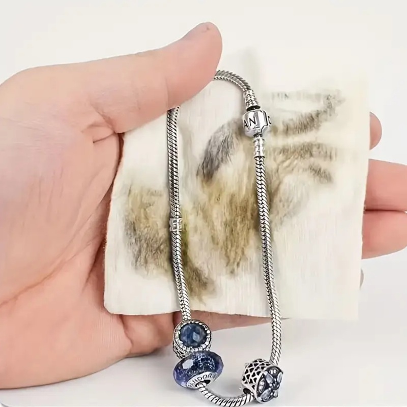 365 days use 10pcs golden and silvery jewelry polishing cloths for ring necklace bracelet bead cleaning anti tarnish polishing cloth