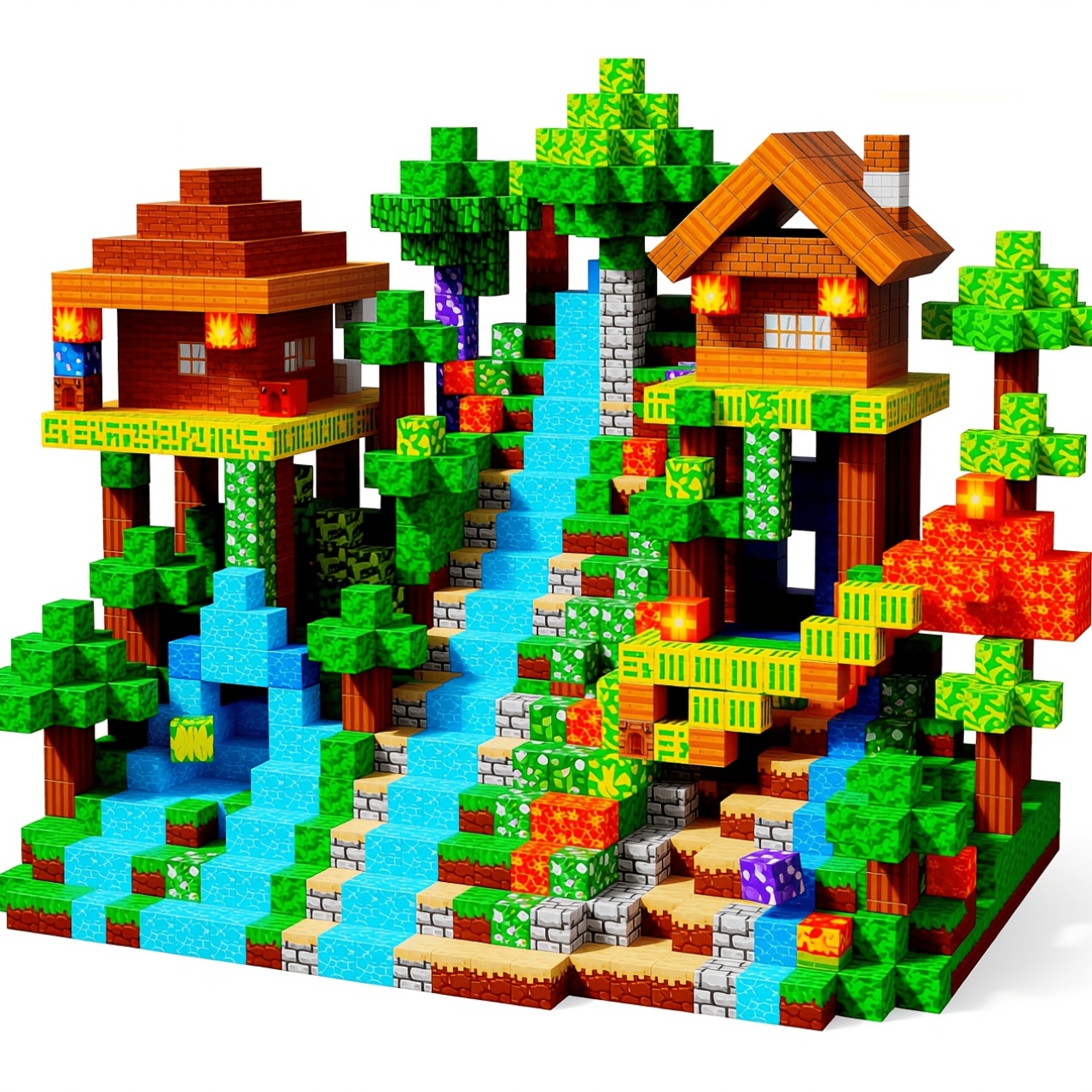 Magnetic Building Blocks for Ages 3-8, Creative Versatile Toy