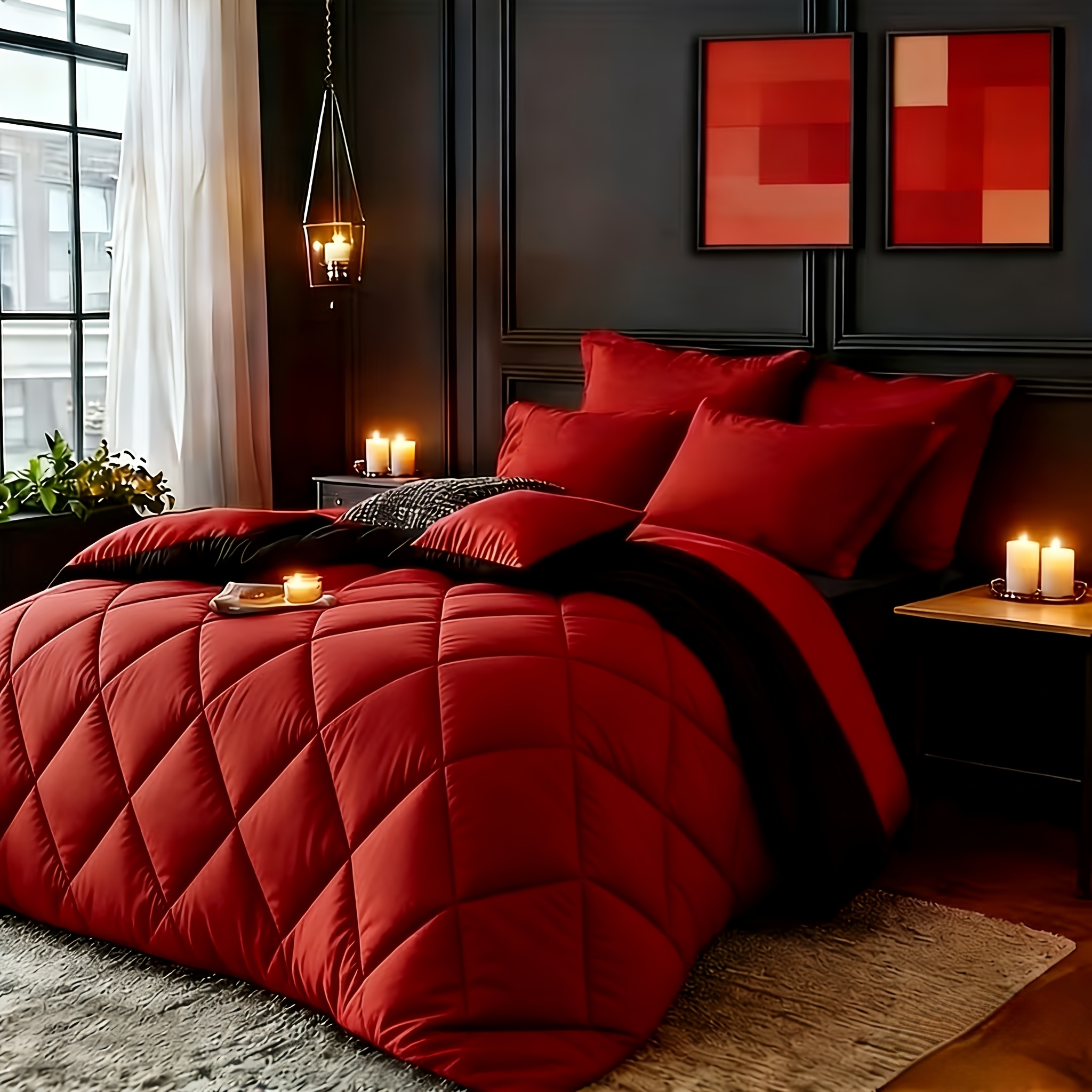 Red/Black Comforter Set