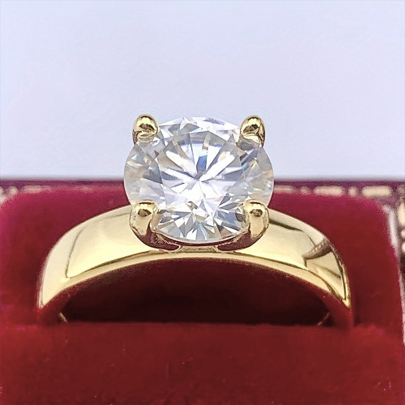 Men's 2 Carat Moissanite Vintage Classic Wedding Ring