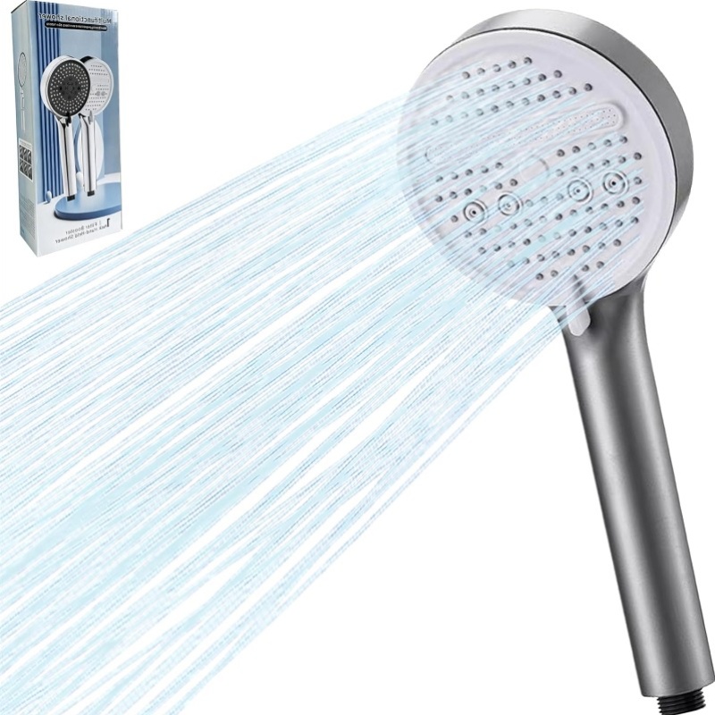 High Pressure Handheld Shower with 5 Spray Modes