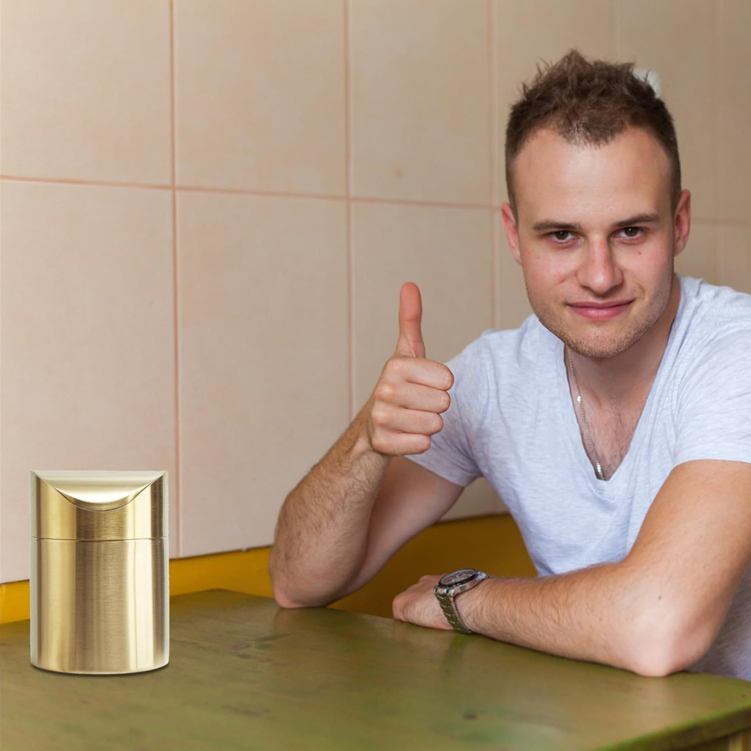 Cestino Da Scrivania Parliky A Forma Di Ape - Design Carino, Coperchio A Conchiglia, Per Ufficio E Casa - Foto 8