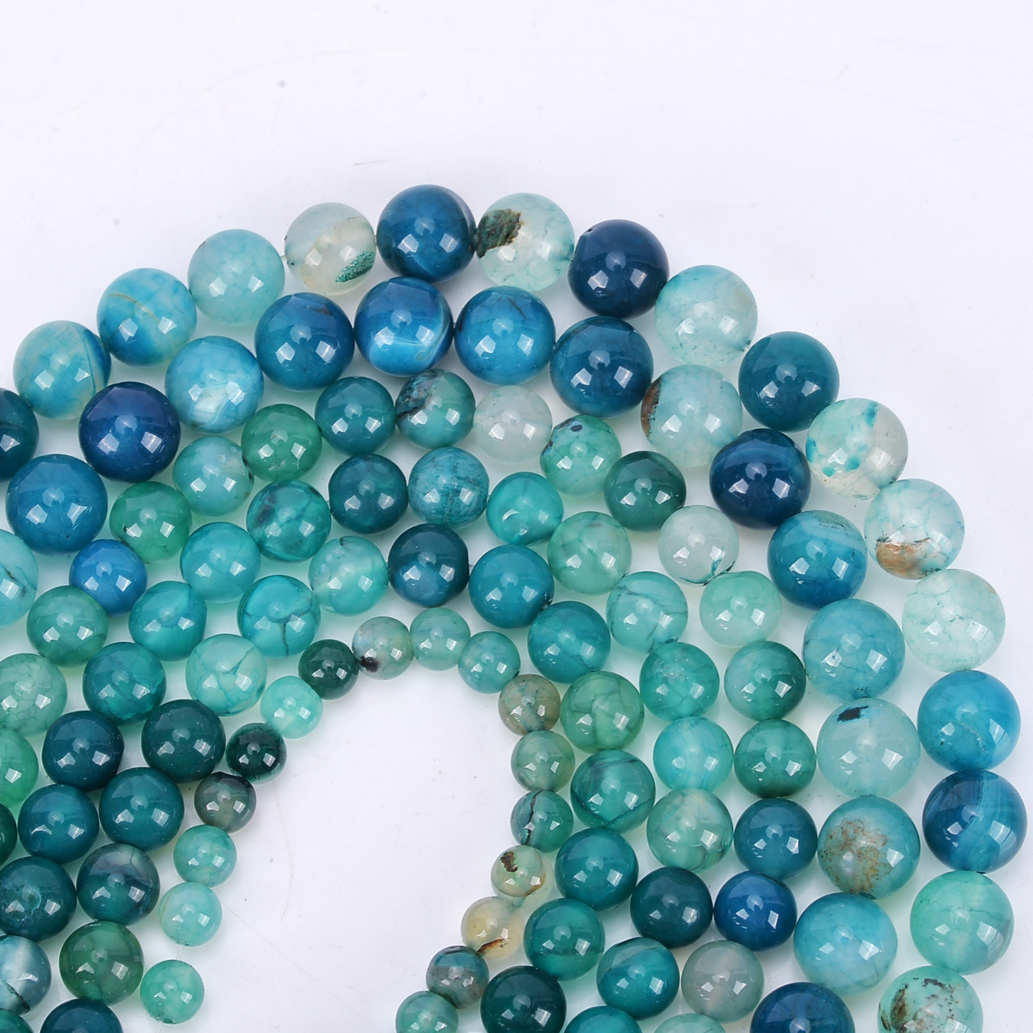 Image of Aaa -green Agate Round Stone Beads Are Used For Christmas Gifts Holiday Gifts Jewelry Making Bracelets Necklaces Earrings 4/ 6/ 8/ 10/ 12mm