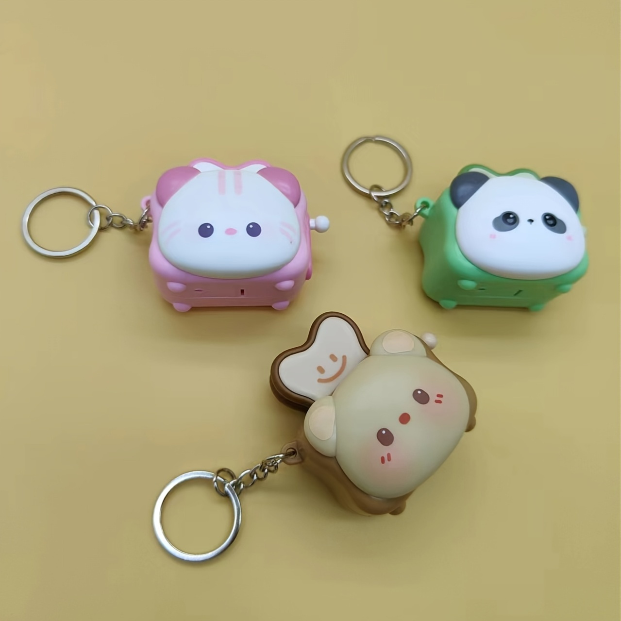 new cute cartoon keychain multiple colors are   press and rebound   keychain suitable for birthday gifts holiday gifts