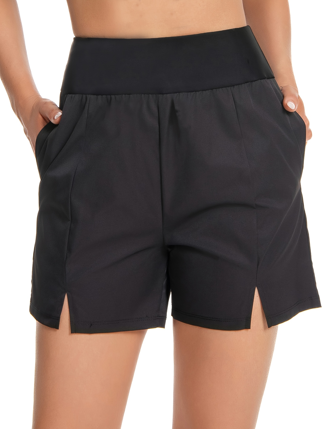 Wuluwala Women Board Shorts Swim Trunks High Waisted Long