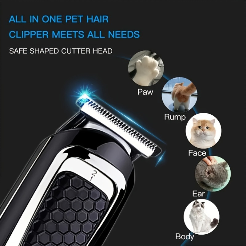 Cortapatas Para Perros Recargable USB - Recortador Silencioso Con LED