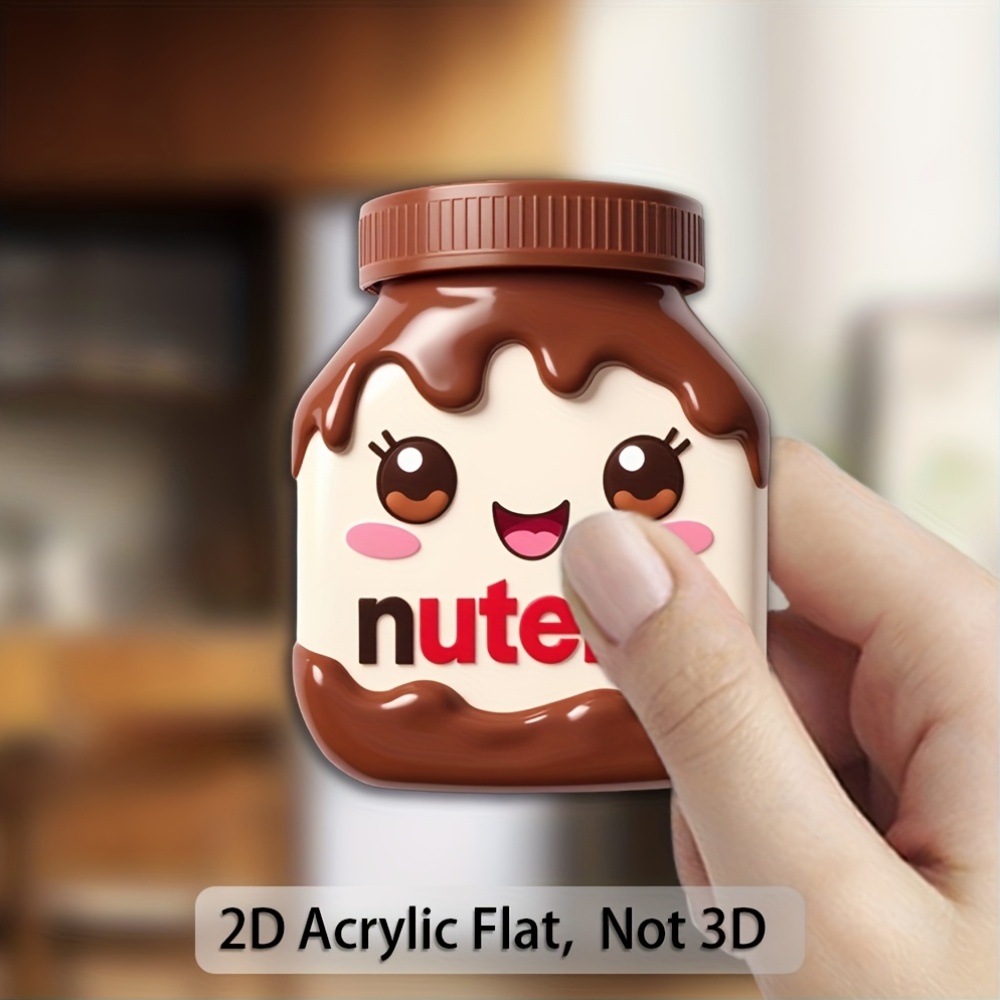 TEMU 1pc Pack, 2d Flat, For Decorative Purposes Only, 1pc 2d Printed Fridge Magnet Decoration. Bright And Long-lasting Colors That Do Not Fade,