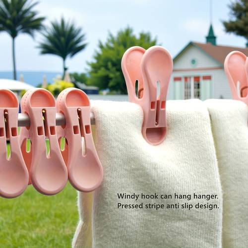 24pcs windproof clothespins strong clothes sheet fixed clip sock clothes drying pins clips for hanger