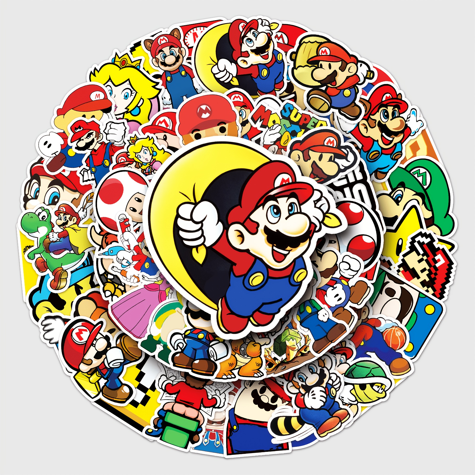 Image of 53 Sets Of Game-related Themes. Different Styles, Trendy "ins" Look, High Level. Cycling And Skateboarding Gifts, Decorative Stickers, Painted Character Themed Stickers For Decoration