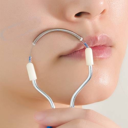 3pcs facial hair remover face hair remover delicate beauty facial shaver hair remover spring threading device lip hair down hair womens hair remover face hair artifact lip hair threading hair remover beard facial hair leg hair epilator
