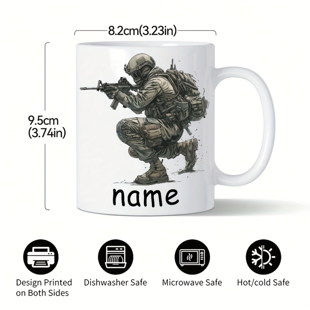 a personalized 11 ounce   pattern coffee mug custom name mug double sided printed ceramic cup dishwasher and microwave safe suitable for hot and cold drinks     coffee bar additions 1