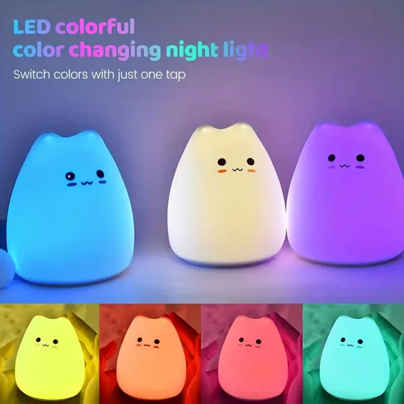 bedroom cartoon creative silicone bedside light sleep night light Product details 4