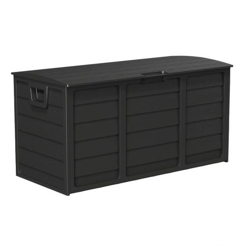 75 gallon resin deck storage box with handles storage container for home kitchen patio garden yard retail stores and merchandise organization
