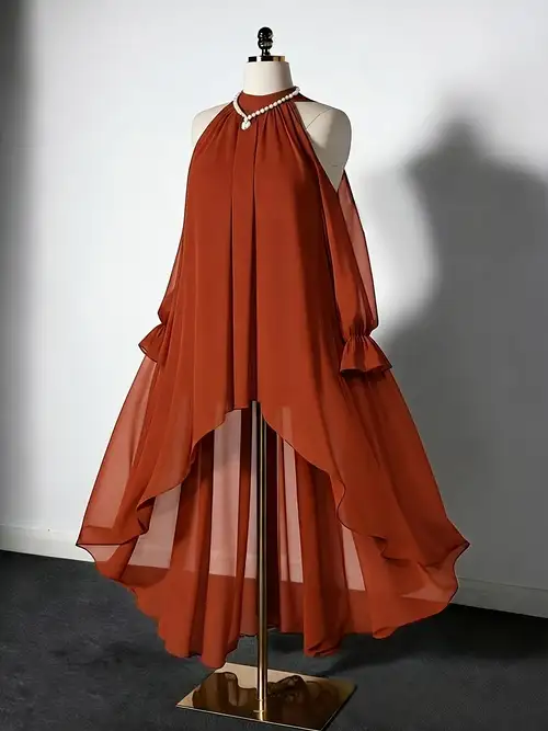 orange colour dress design Custom Orange Beaded Slit Long Prom Dress, Dress+Wide Sleeve Cuff Cape