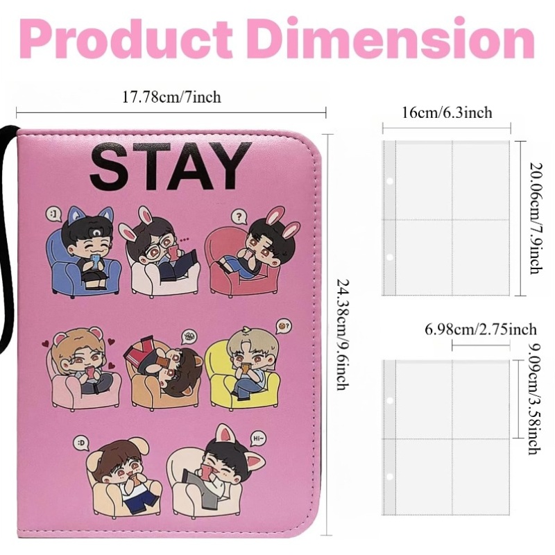 lomo card binder Amazon.com: Cute Photocard Binder Cartoon 400 Pockets Photocard Holder Book  with Sleeves Photo Album for Lomo Cards : Home & Kitchen