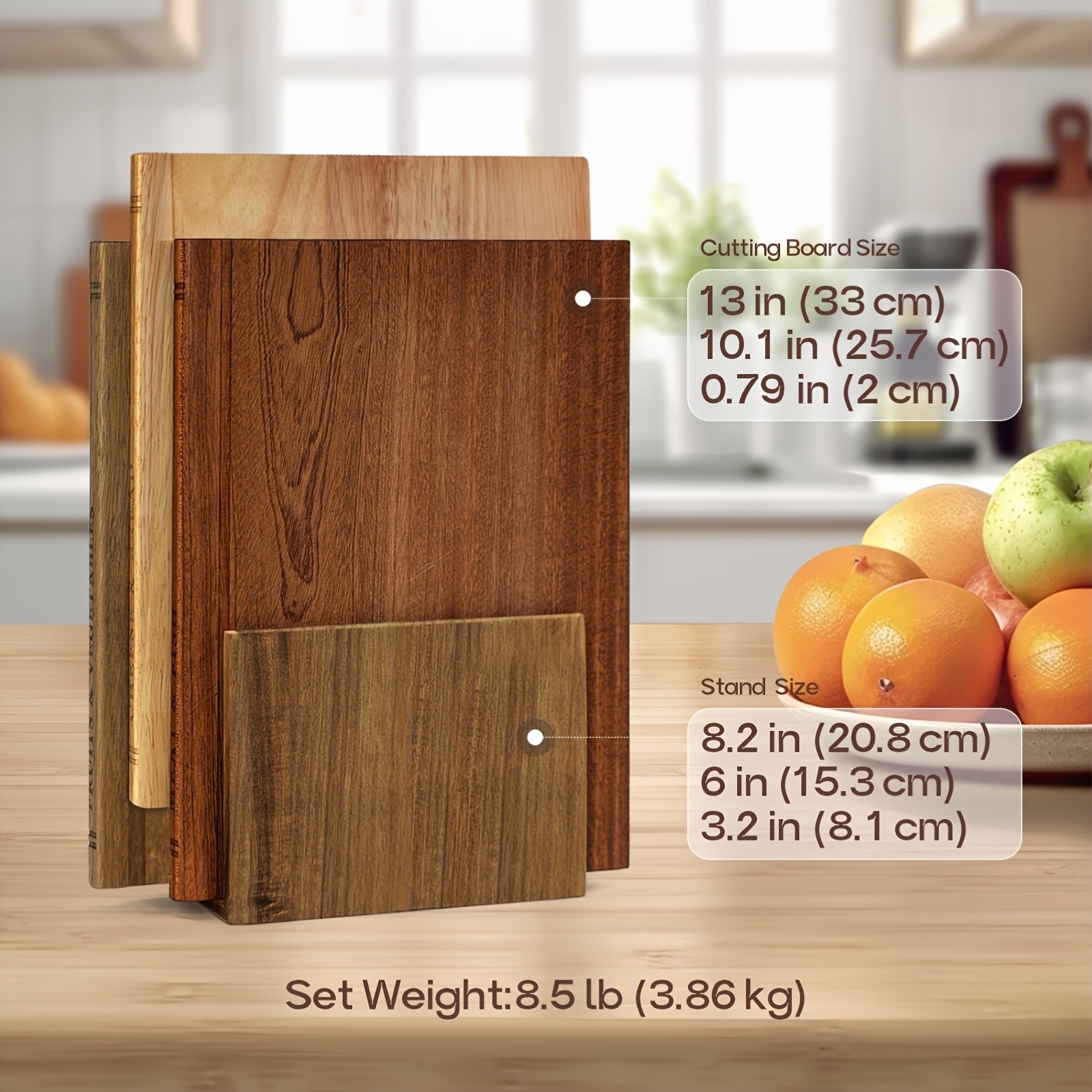 3pcs cutting board solid acacia cutting boards