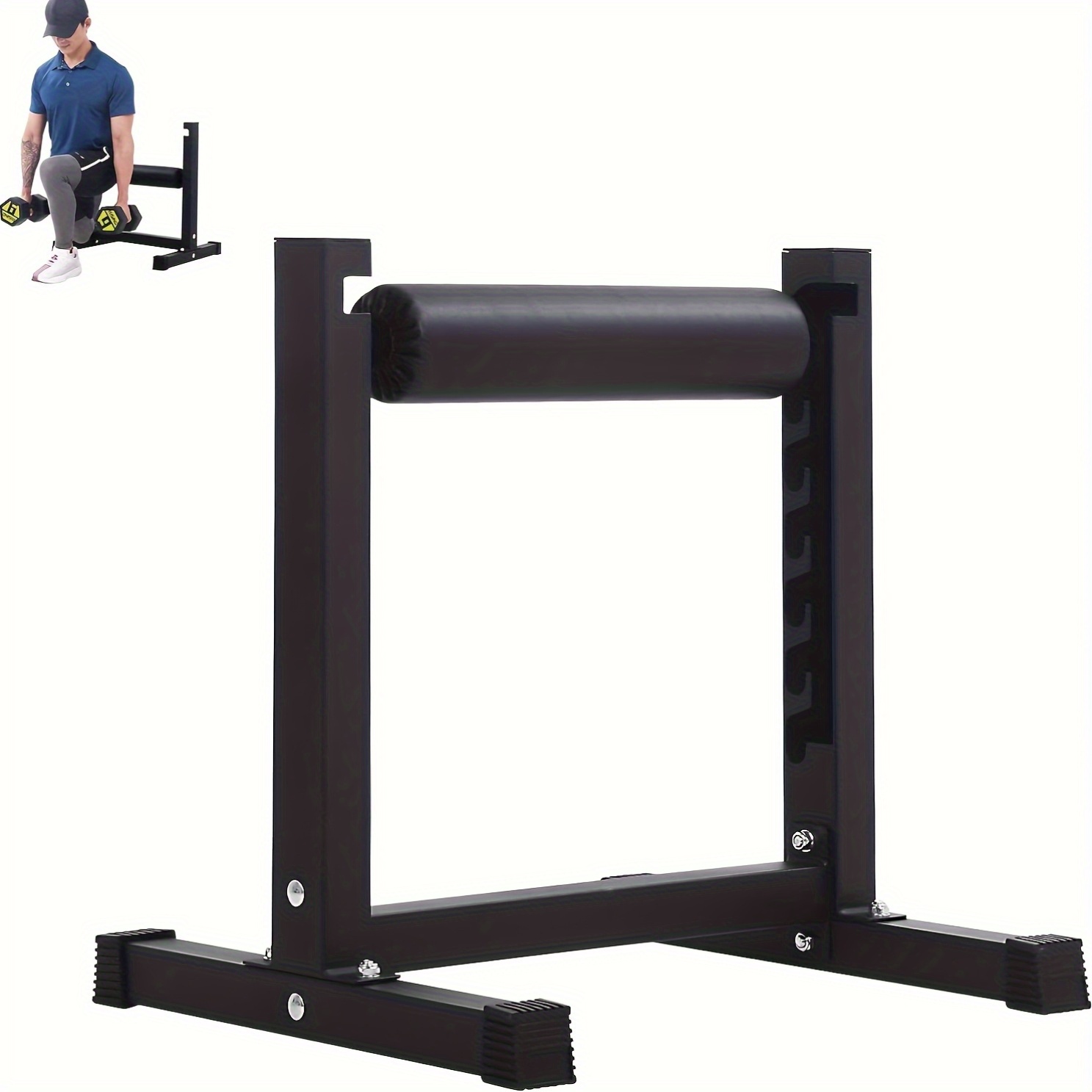 Matériel Fitness Support Bulgare Pour Squat - 9 Hauteurs Réglables, Charge Max 200 Kg - Idéal Pour Squats, Fentes Et Exercices Jambes Squat Bulgare