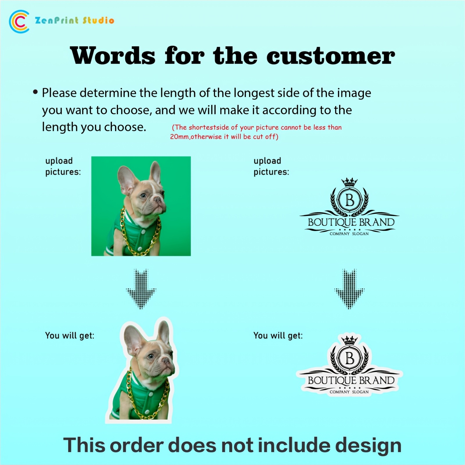 Custom Irregular Self-Adhesive Stickers, No Mold Fee