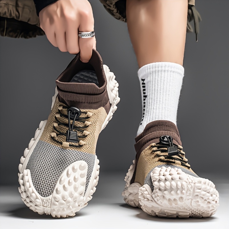 New Fashion Durian Fly Weave Athletic Shoes Tire Sole Slip-On Lazy Shoes