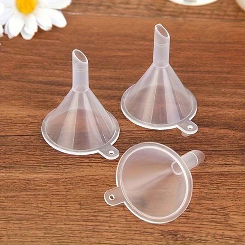 1pc transparent plastic funnel convenient for dispensing ideal for hand soap cosmetics and liquid distribution essential dispensing accessory