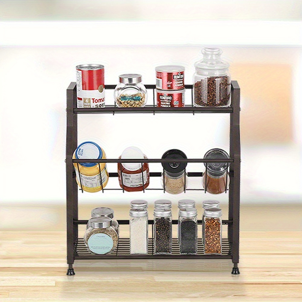 1pc tabletop shelf storage rack multifunction storage Temu