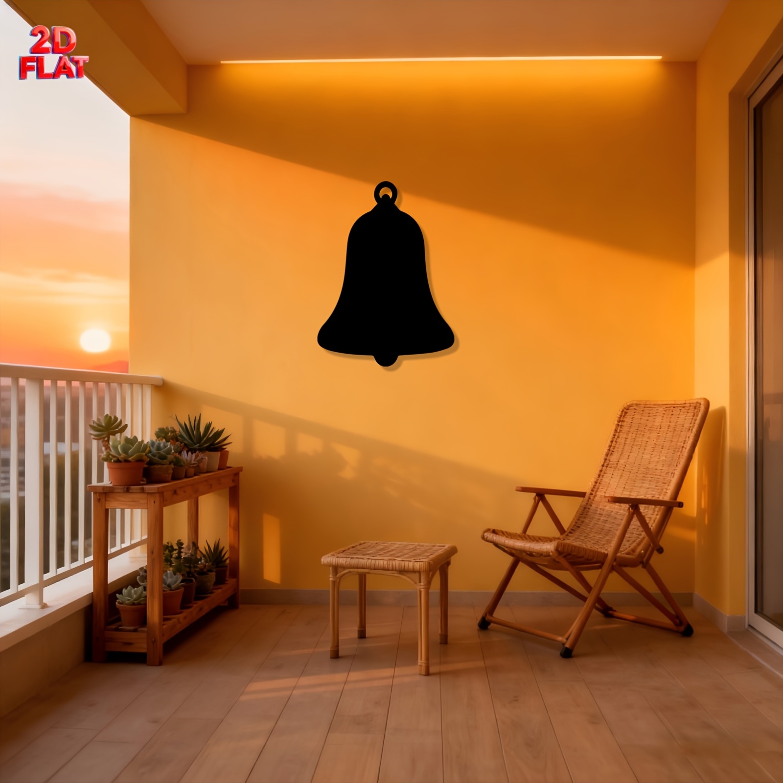 2D Flat - 1pc 2D Metal Wall   Shape | Minimalist Style,  , Wall Mount, Suitable for Living Room & Entryway, Symbol of Warm  , Unique Gift for Home Decor Enthusiasts and  