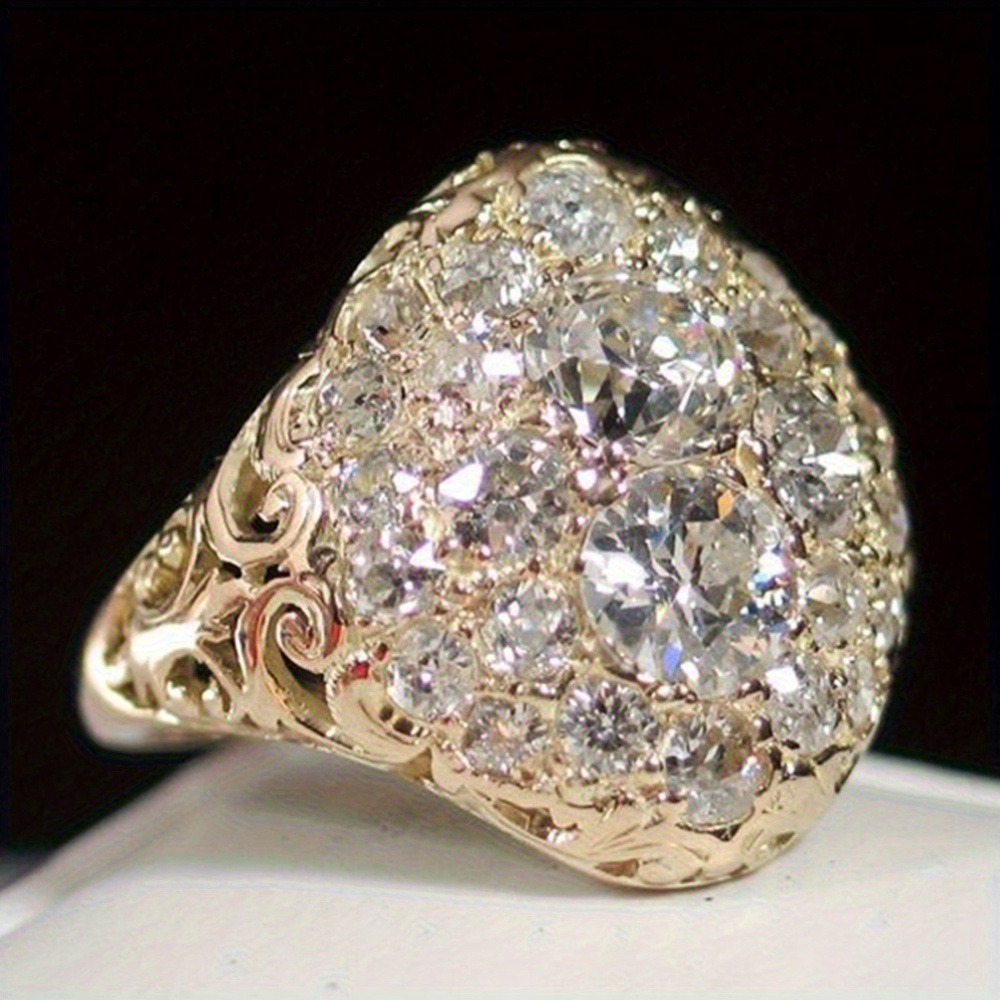 Vintage Cubic Zirconia Engagement Ring
