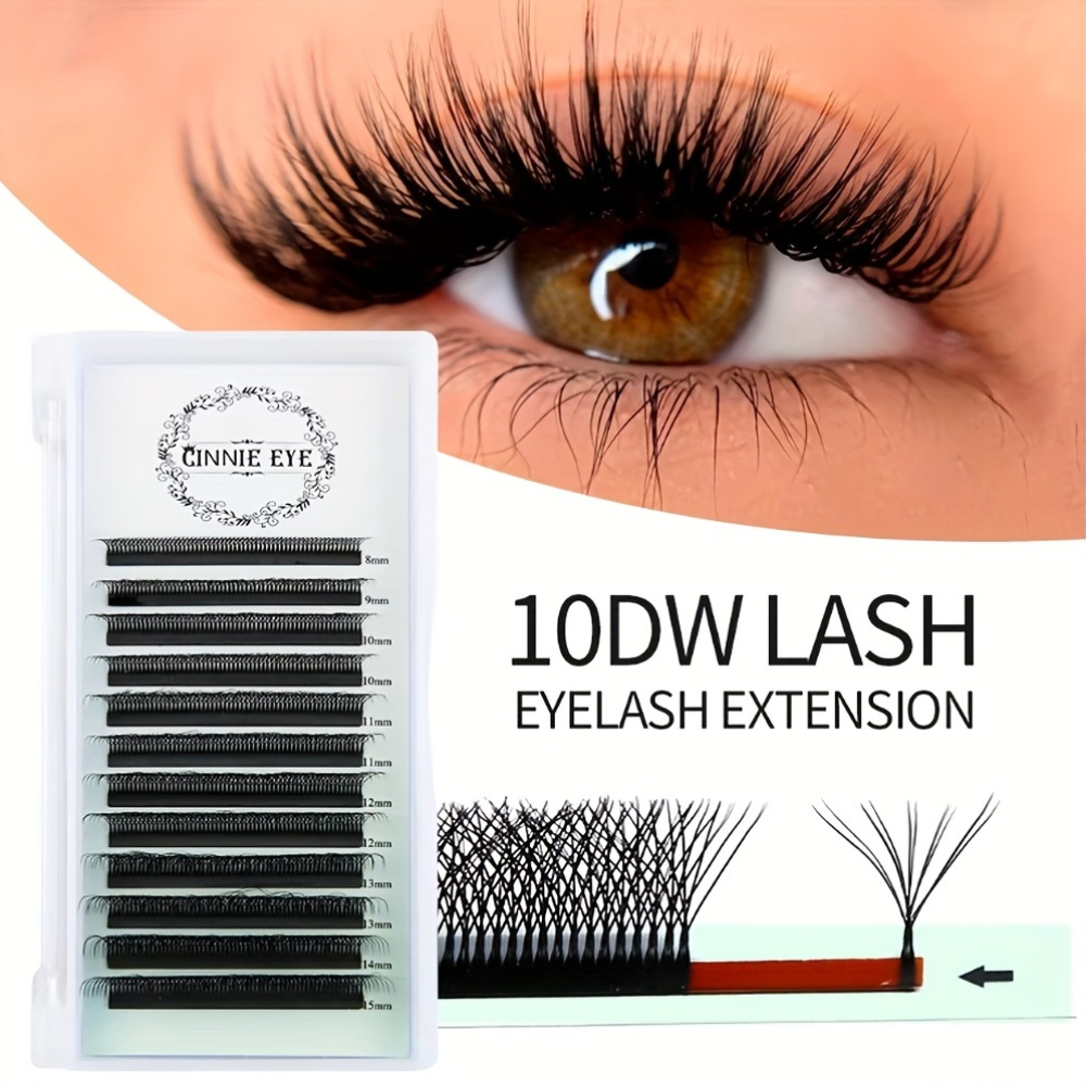 Wimpernverlängerungen Set – 0,05mm Dünn, D-Curl, 15mm Länge | Natürlicher Look Aus Seiden-Mink