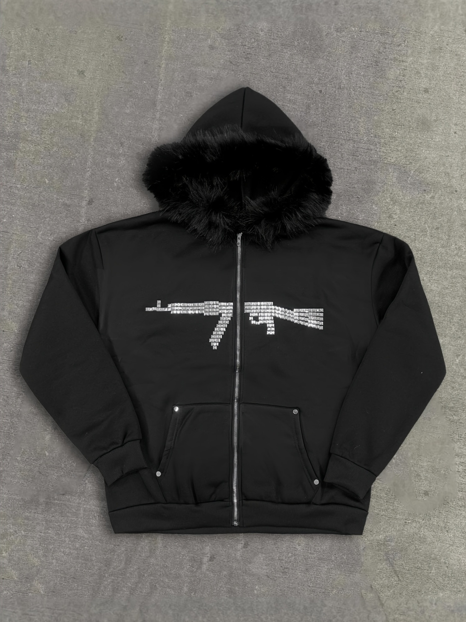 Women's Faux Sherpa Fleece Hoodie Jacket - Zip-Up Cozy Winter Sweatshirt With Pockets (Plus Size Available) - View #11