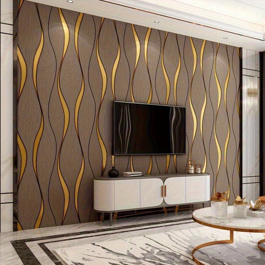 1 roll fashion ripple design wallpaper home renovation wall repair renewal and decorative art wallpaper suitable for bedroom and living room wallpapers suitable for living room decoration   decoration