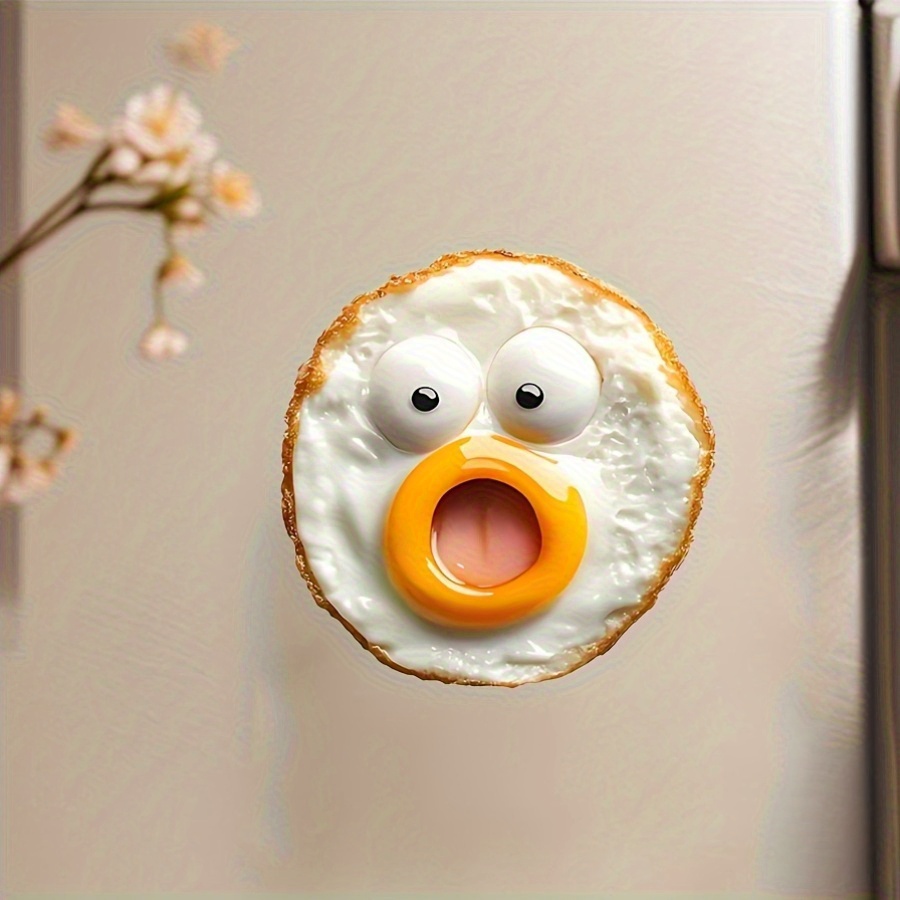 1pc surprise egg fridge magnet cute acrylic oval refrigerator decor for christmas halloween and   celebrations   gift for      