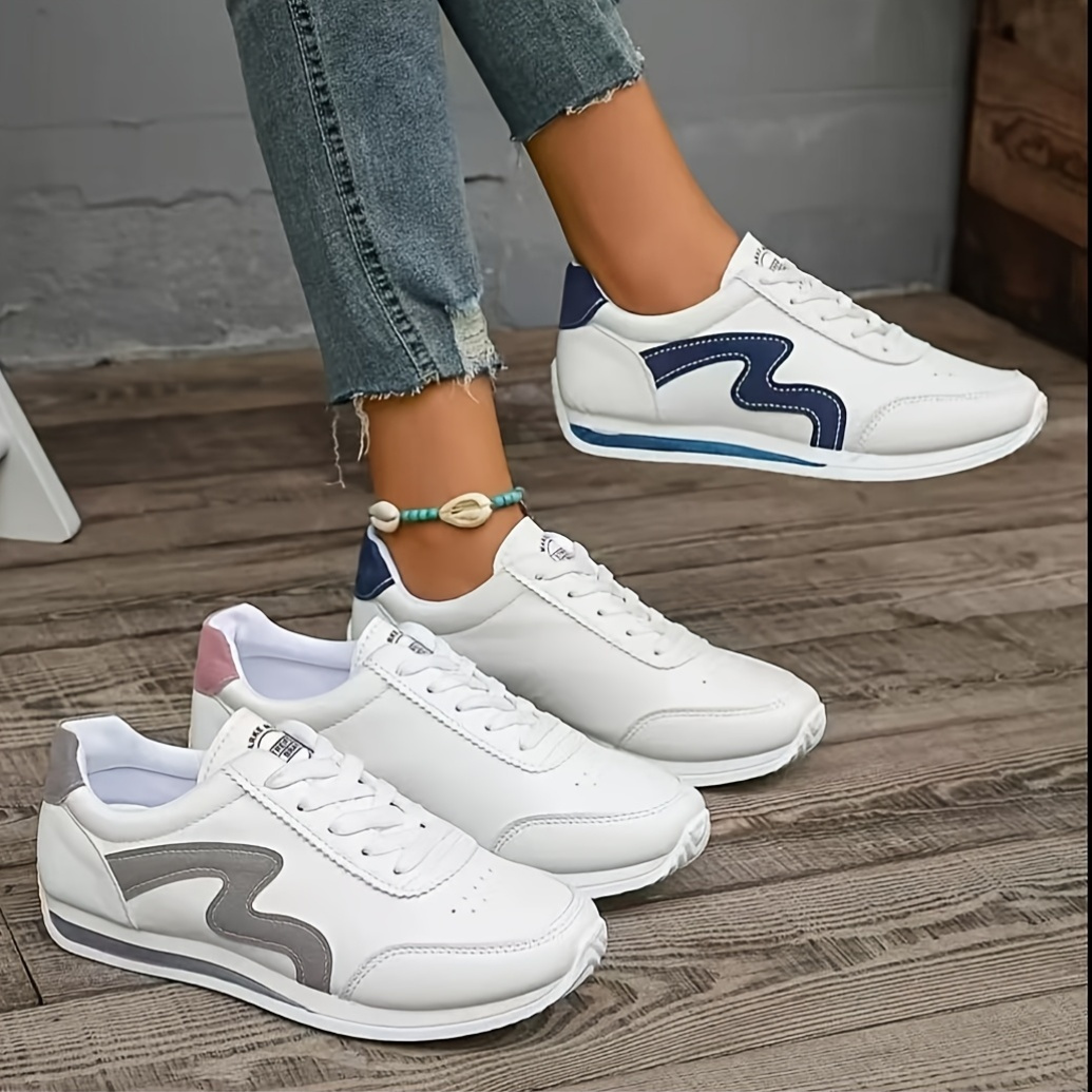 *illas de moda de mujer de corte Diseño de y cierre con  cordones, parte de PU cómoda y forro de tela