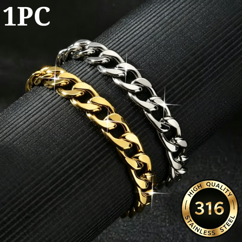 Men's Retro Stainless Steel Cuban Link Bracelet