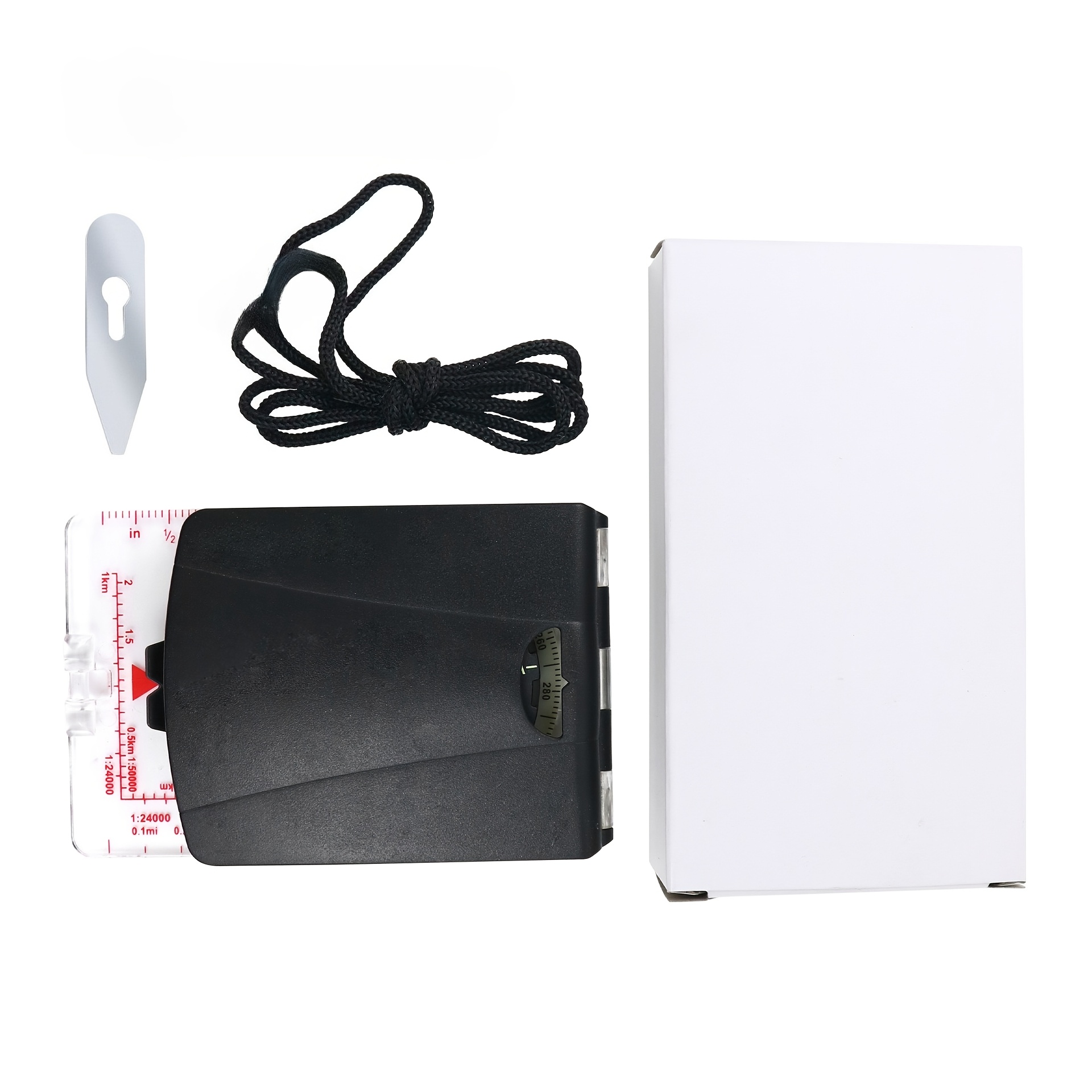 TEMU Outdoor Multi-functional Compass, Professional Compass With Magnetic Declination Adjustment, Without Battery