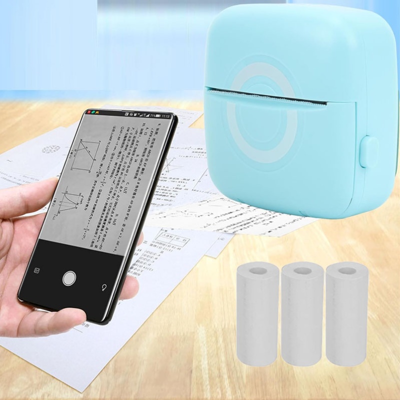 Mini Printer Thermal Paper Label Sticker Colorful Self-Adhesive Thermal Printing Paper Inkless Printing for Photo Picture